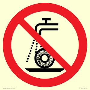 Prohibition: Do not use for wet grinding